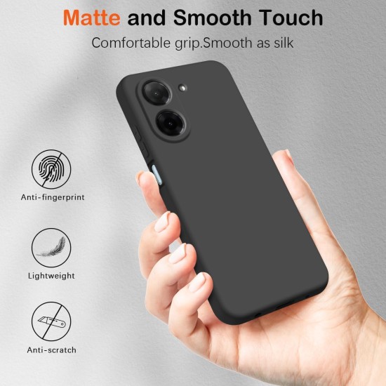 Husa Soft Touch, slim, ALC Mobile, anti soc, compatibila cu Xiaomi Redmi A5 4G, Negru Tpu